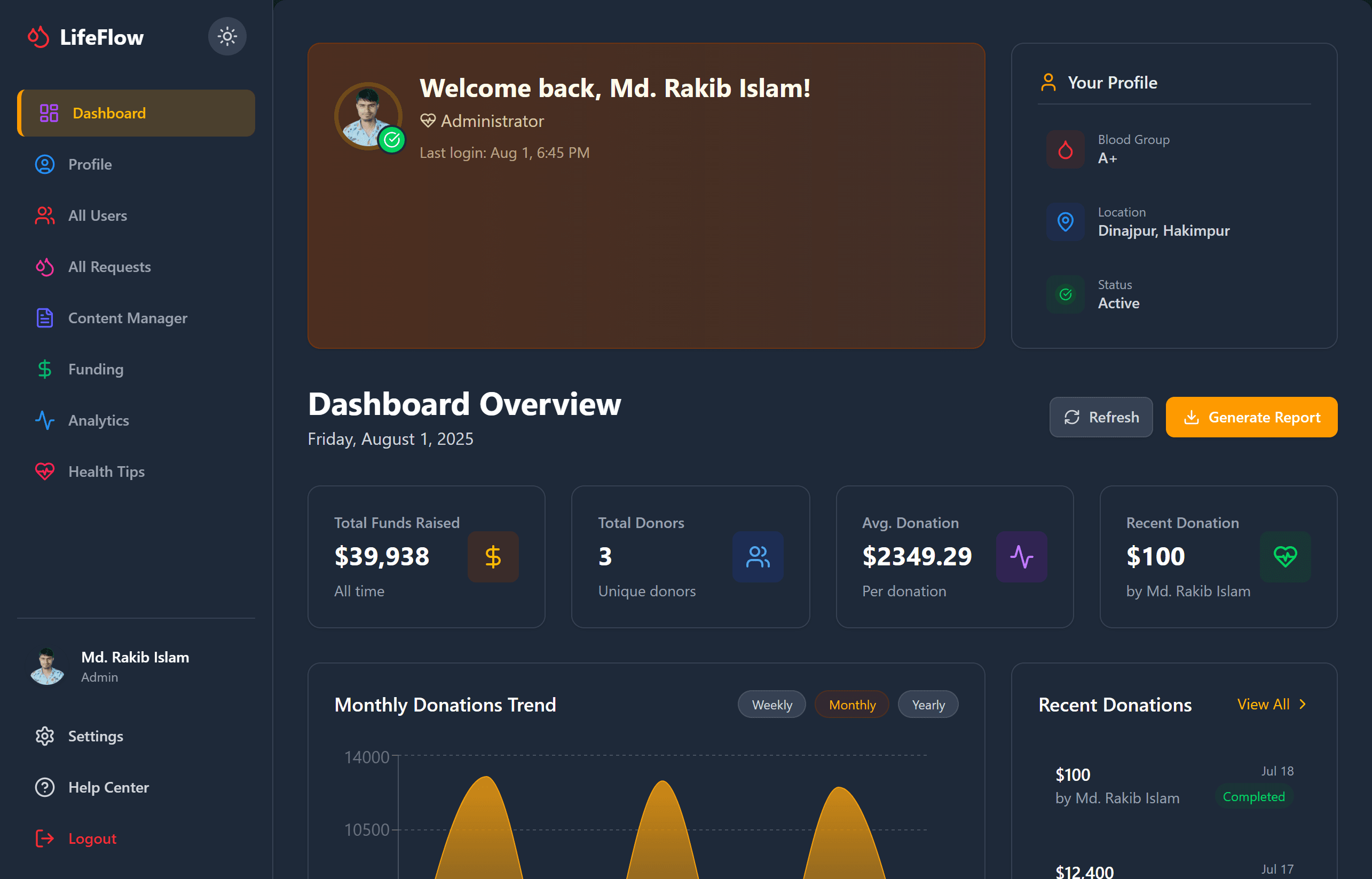 LifeFlow – Blood Donation App screenshot 2