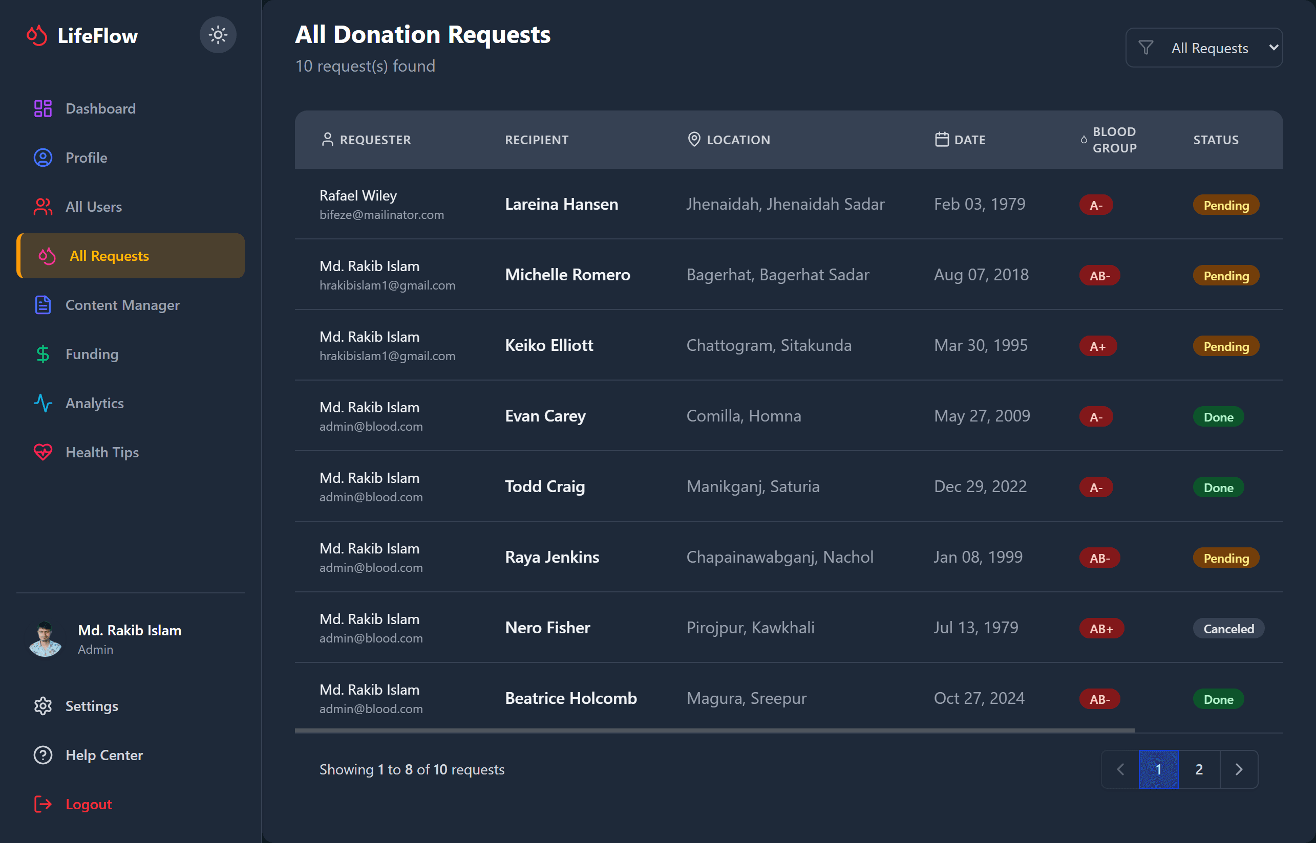 LifeFlow – Blood Donation App screenshot 4
